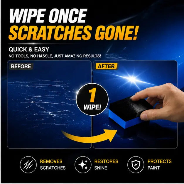 Deep Car Scratch Repair Wax Kit – Premium Polishing & Repair Tool With Wipe Cloth and Sponge