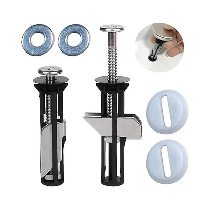 4PCS Universal Toilet Seat Bolt Kit Screws Quick Release Easy to Install