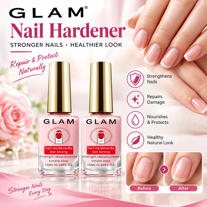 2PCS Natural Pink Nail Hardener – Quick-Drying Nail Strengthener
