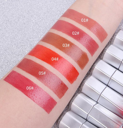 6 PCS Glass Lock Air Gloss Set High Shine Finish Moisturizing Lip