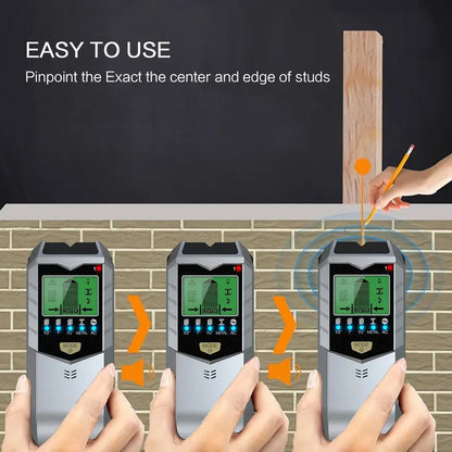 5-in-1 Wall Scanner and Stud Finder with LCD Display