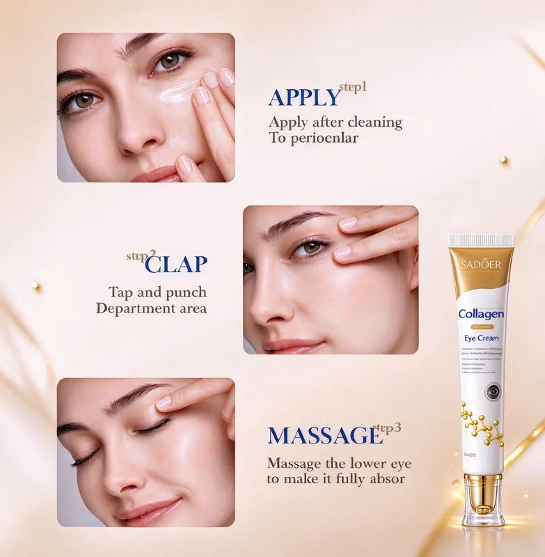 Collagen-Infused Under Eye Cream Puffiness Relief, Brightening, Firming