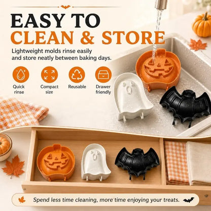 3-Pack Halloween Hand Pie Molds Set
