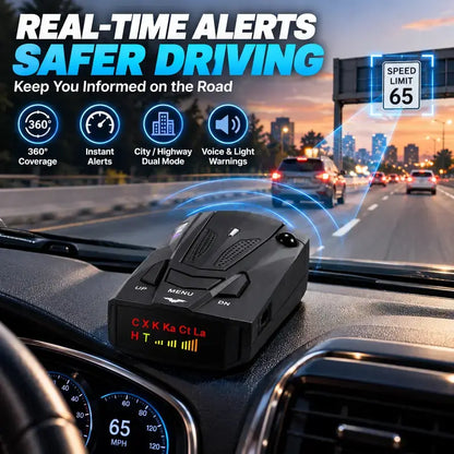 GPS Speed Reminder for Cars, 360° Driving Alert, Long-Range Safety Notification