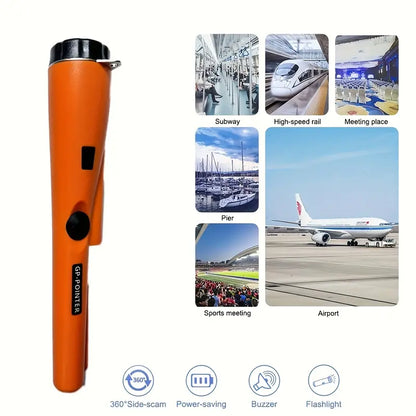 Handheld Metal Detector Pinpointer - 128°/360° Detection