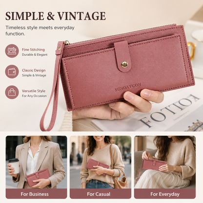 Coin Purse Long Card Bag Multifunctional Handheld Credit Holder Women's Wallet