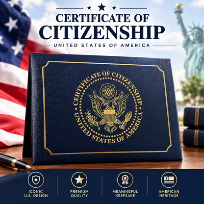 U.S. Citizenship Certificate Protective Sleeve — 250th Anniversary Commemorative Edition