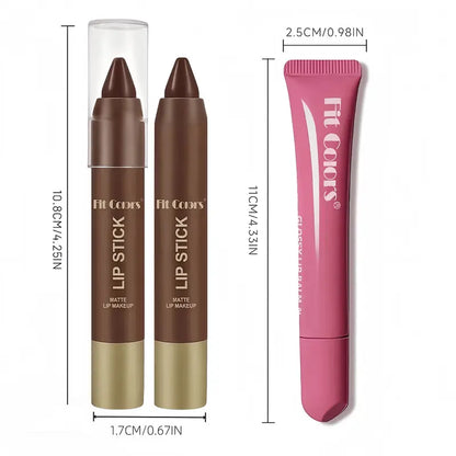 Fit Colors Matte Lip Liner & Moisturizing Lip Oil Set