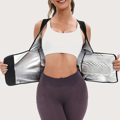 Women's Waist-Cinching Shapewear, Fixed Bra Anti-Sagging Vest