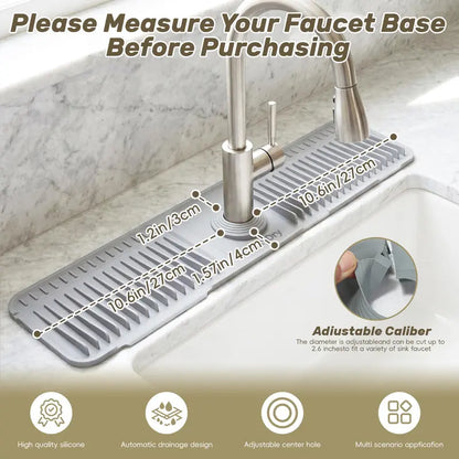 Upgraded Faucet Mat for Kitchen Sink Fast Drying Properties