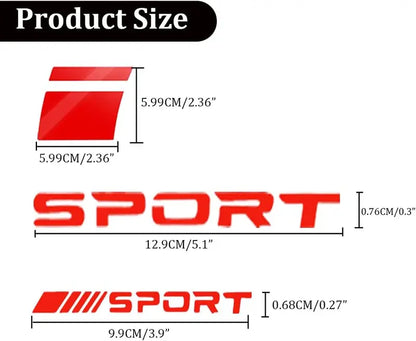 14pcs Car Decal Stickers,Wheel Rim Decal Sticker,Sport Logo Reflective Stickers