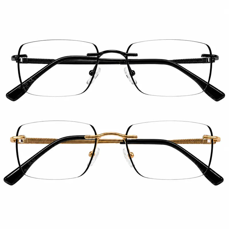 Unisex Progressive Multifocal Photochromic Reading Eyeglasses - Light Adaptive Bluelight Blocking
