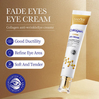 Collagen-Infused Under Eye Cream Puffiness Relief, Brightening, Firming
