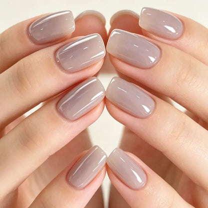 2Pcs Lilac-Pink Mirror-Effect Nail Polish - Natural Drying, Natural Nail Strengthening, Ideal for Everyday Use & Parties