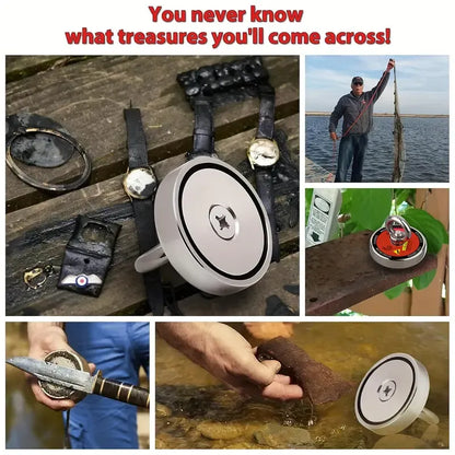300 lbs Pull Heavy-Duty Fishing Magnet