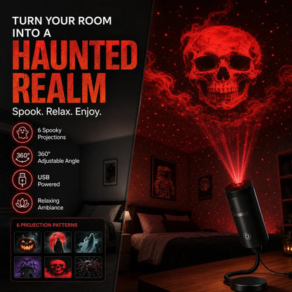 Plug-&-Play HD Christmas Projector – 6 or 10 Festive Scenes