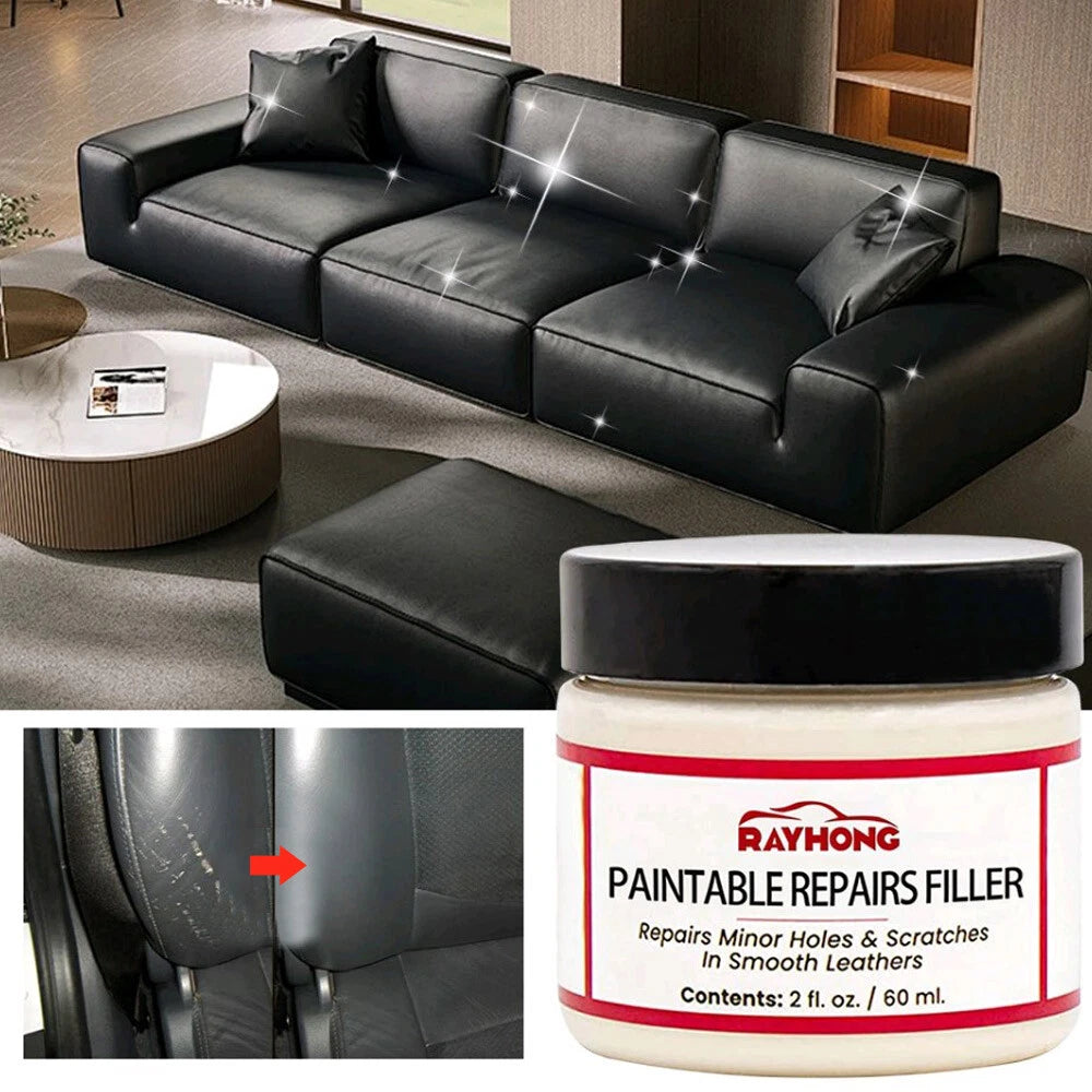 Leather Filling Paste For Sofa Shoes Car Interior Repairing Holes Scratches