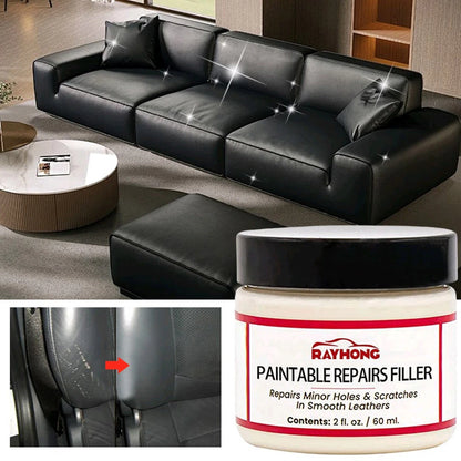Leather Filling Paste For Sofa Shoes Car Interior Repairing Holes Scratches